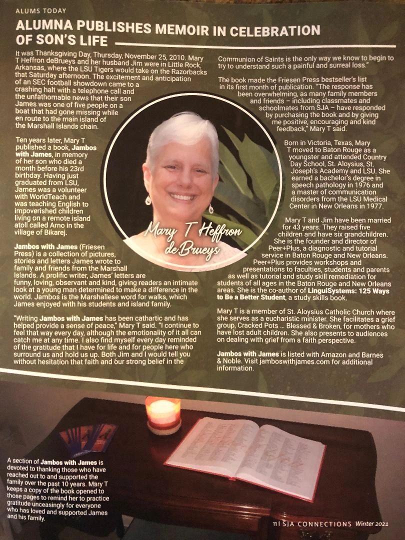 Magazine article about Mary T